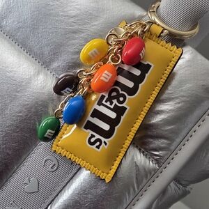 M&M x KATE SPADE NY Rare SOLD OUT M&M Peanut 3D Key Fob/Bag Charm NWT